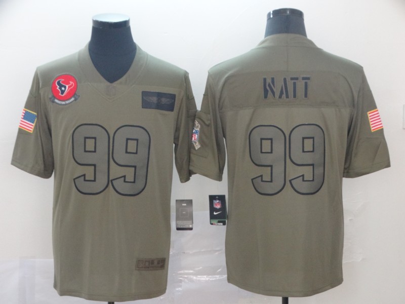 Men's Houston Texans J.J. Watt #99 Brown Jersey